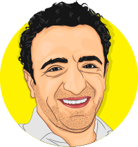 cartoon of hamdi ulukaya