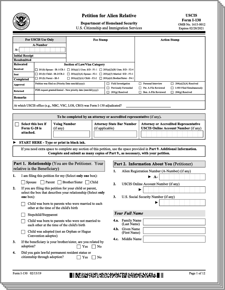 Online software access for you to complete your US immigration application