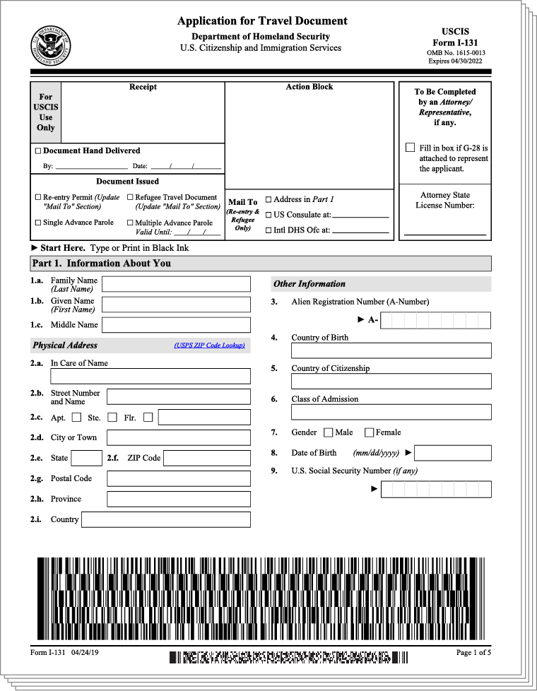 Online software access for you to complete your US immigration application