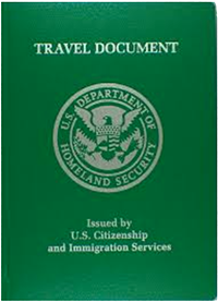 documento de viaje de los Estados Unidos